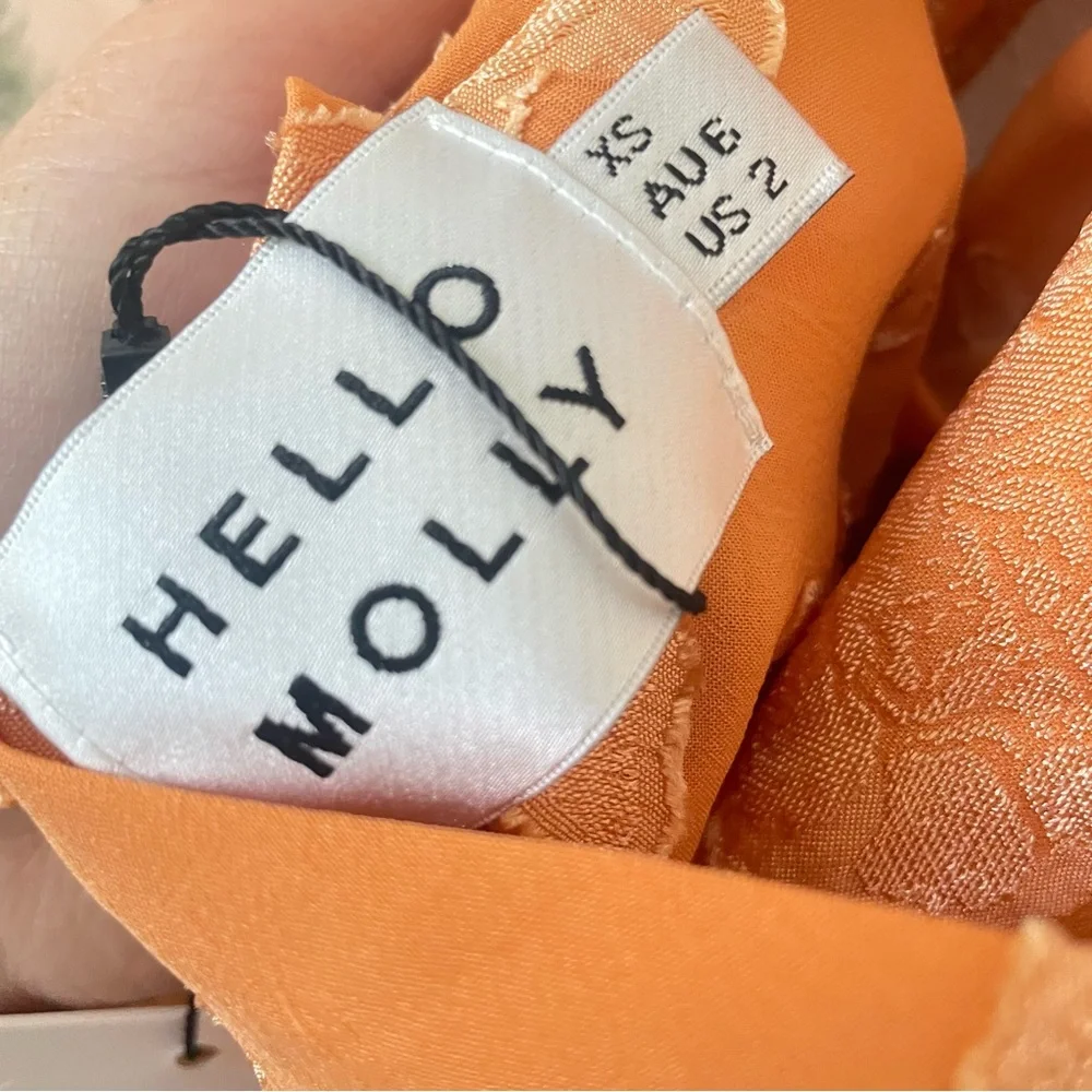 Hello Molly Orange Floral Mini Dress - Picture 5 of 8